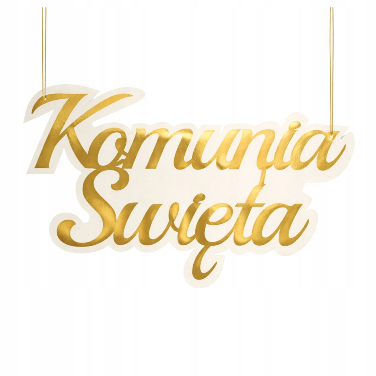 Dekoracja Komunijna Napis Ozdobny Na Komunię Świętą Ozdoba Wisząca