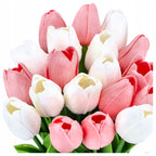 TULIPANY SILIKONOWE bukiet sztucznych TULIPANÓW tulipan 20szt KWIATY wiosna
