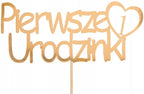 Topper Na Tort Dekoracje Urodzinowe Ozdoby Tortu Ozdoba Roczek Urodziny