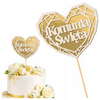 Topper Na Tort Dekoracja Komunijna Ozdobny Dekoracje Do Tortu Komunia Toper