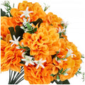 Bukiet Chryzantema 32cm KR1877E Pomarańcz