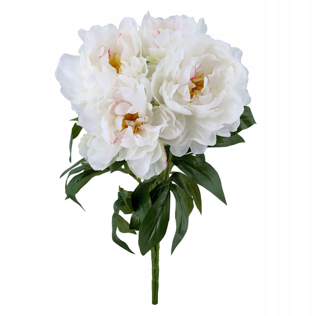 BUKIET PEONII kwiaty sztuczne JAK ŻYWE do wazonu BUKIET KWIATÓW peonia 50cm