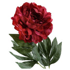 Gałązka Peonia 77cm Bordo Kwiaty Sztuczne Jak Żywe Kompozycja Kwiatowa
