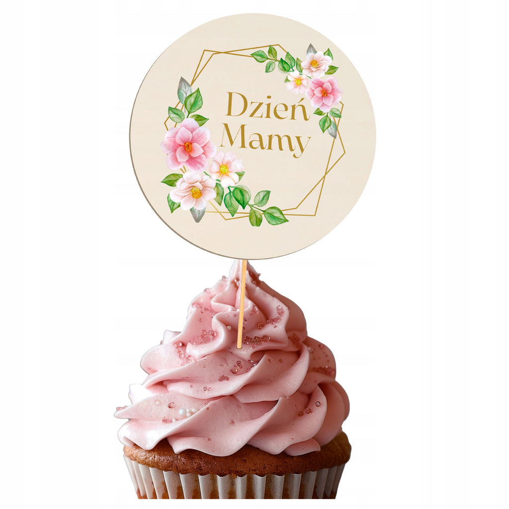 Topper na Dzień Matki Dla Mamy Dekoracje Ozdoby na Tort Napis Prezent