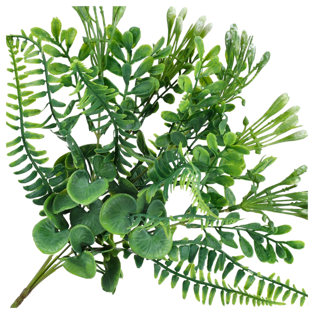 Gałązka Pik Zieleń Biel 36cm Kwiatki Dodatek Do Wazonu Bukietu Stroik
