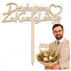 Topper Drewno Koniec roku Uroczystość Szkolna Koniec Klasy Prezent Pedagog