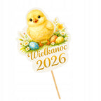 TOPPER KURCZAK WIELKANOCNY wielkanoc 2026 dekoracje stołu ŚWIĘCONKA piker