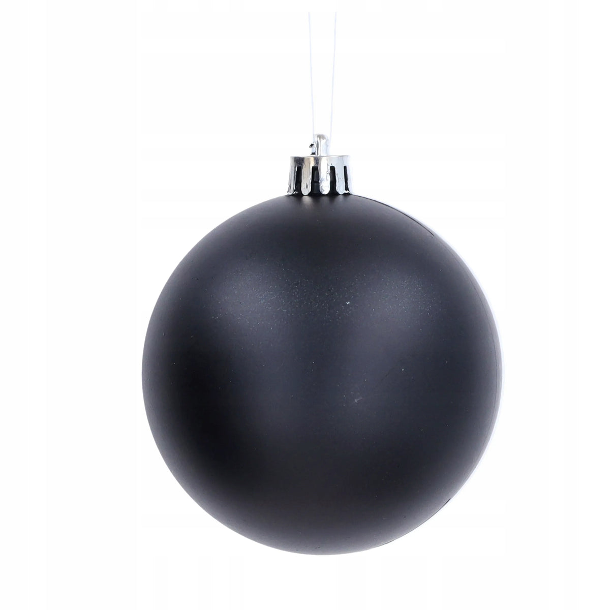 BOMBKI CHOINKOWE czarne 12szt DEKORACJE świąteczne ZAWIESZKI 6cm na choinkę