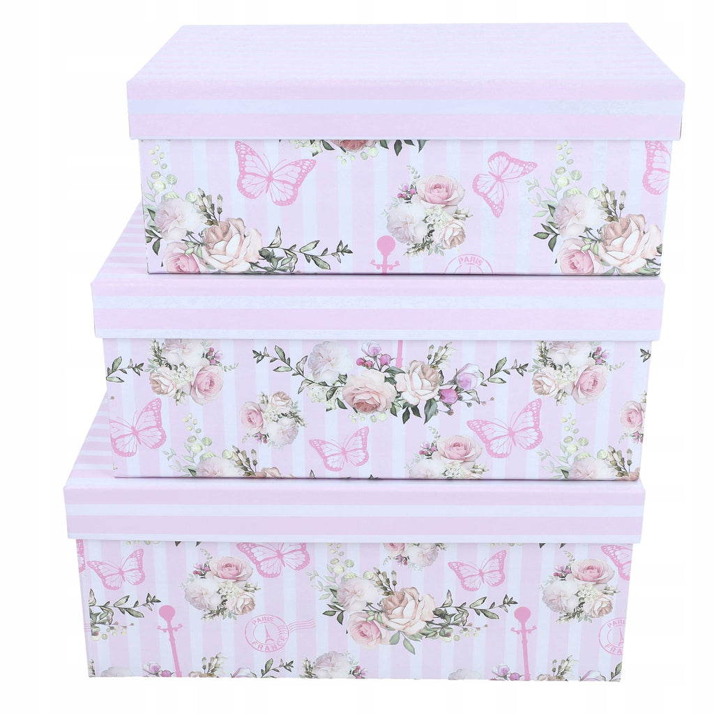 PUDEŁKO DEKORACYJNE na prezent Imieniny FLOWER BOX na Urodziny DIY