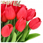 FLOWERBOX SZTUCZNE TULIPANY 30szt BUKIET KWIATÓW TOPPER prezent dla MAMY