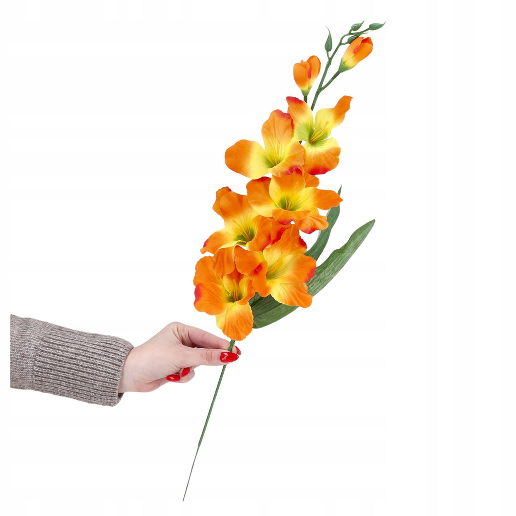 KWIATY SZTUCZNE MIECZYK MIECZYKI gałązka dekoracyjna 65cm na STROIK bukiet