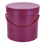 Flower Box Duży Okrągły Śliwkowy Pudełko Na Kwiaty Box Florystyczny DIY