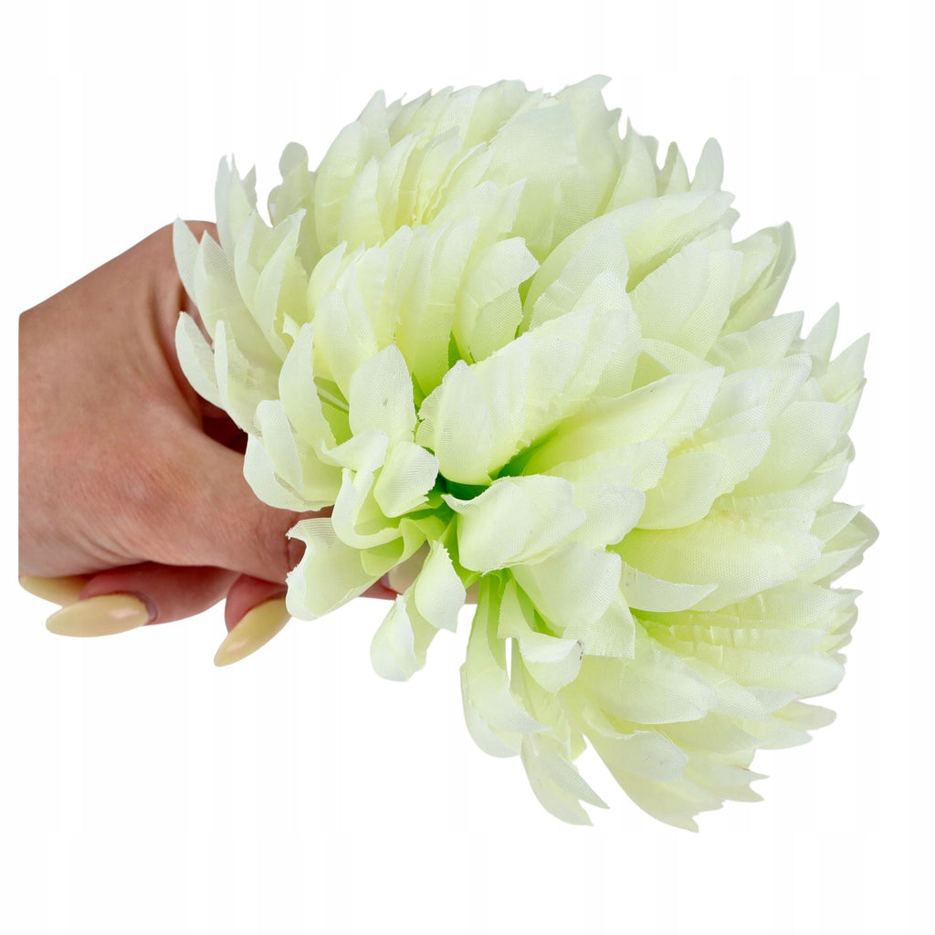 CHRYZANTEMY SZTUCZNE KWIATY główki wyrobowe JAK ŻYWE 14cm CHRYZANTEMA kwiat