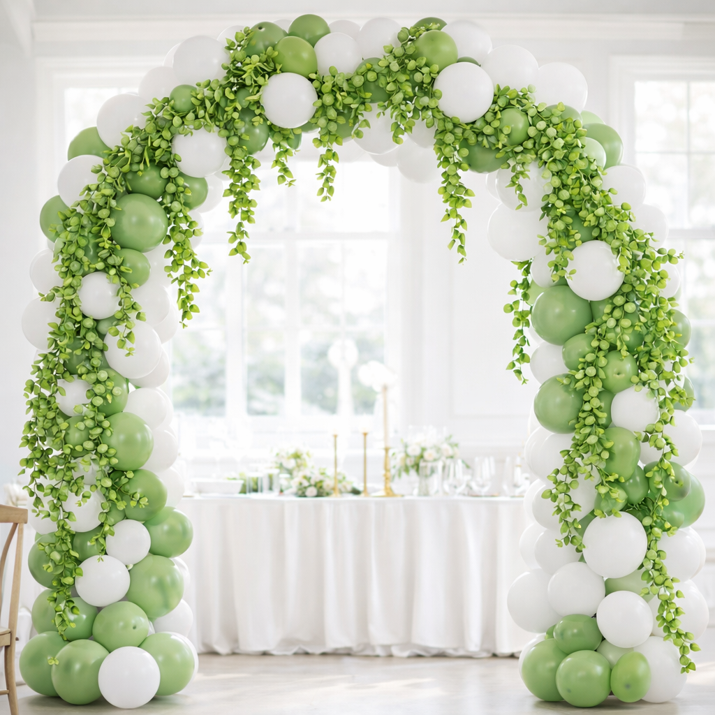 EUKALIPTUS SZTUCZNE KWIATY GIRLANDA Z LIŚCI 175cm dekoracja STROIK ŚCIANKA
