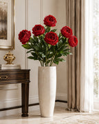 Gałązka Peonia 78cm Czerwony PIWONIA Kwiaty Sztuczne Jak Żywe Do Wazonu