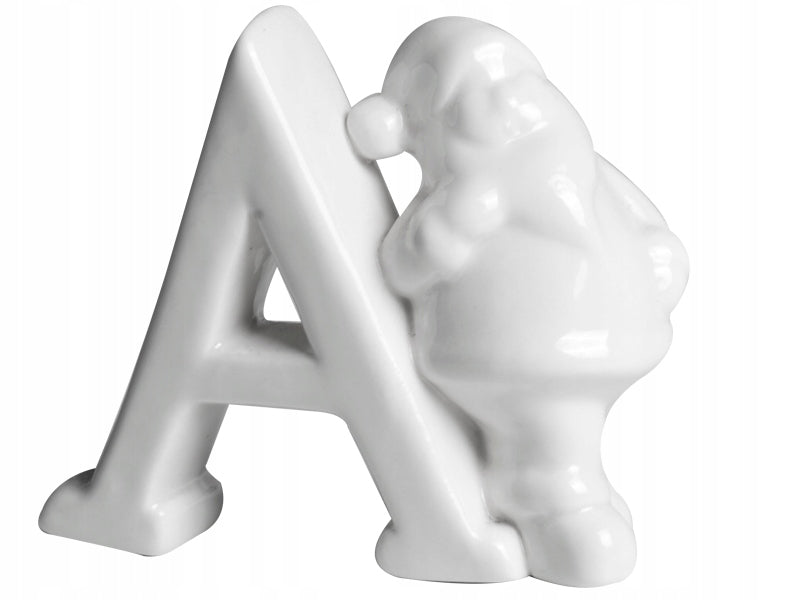 Mikołaj Ceramiczny Figurka Ceramika Literka A
