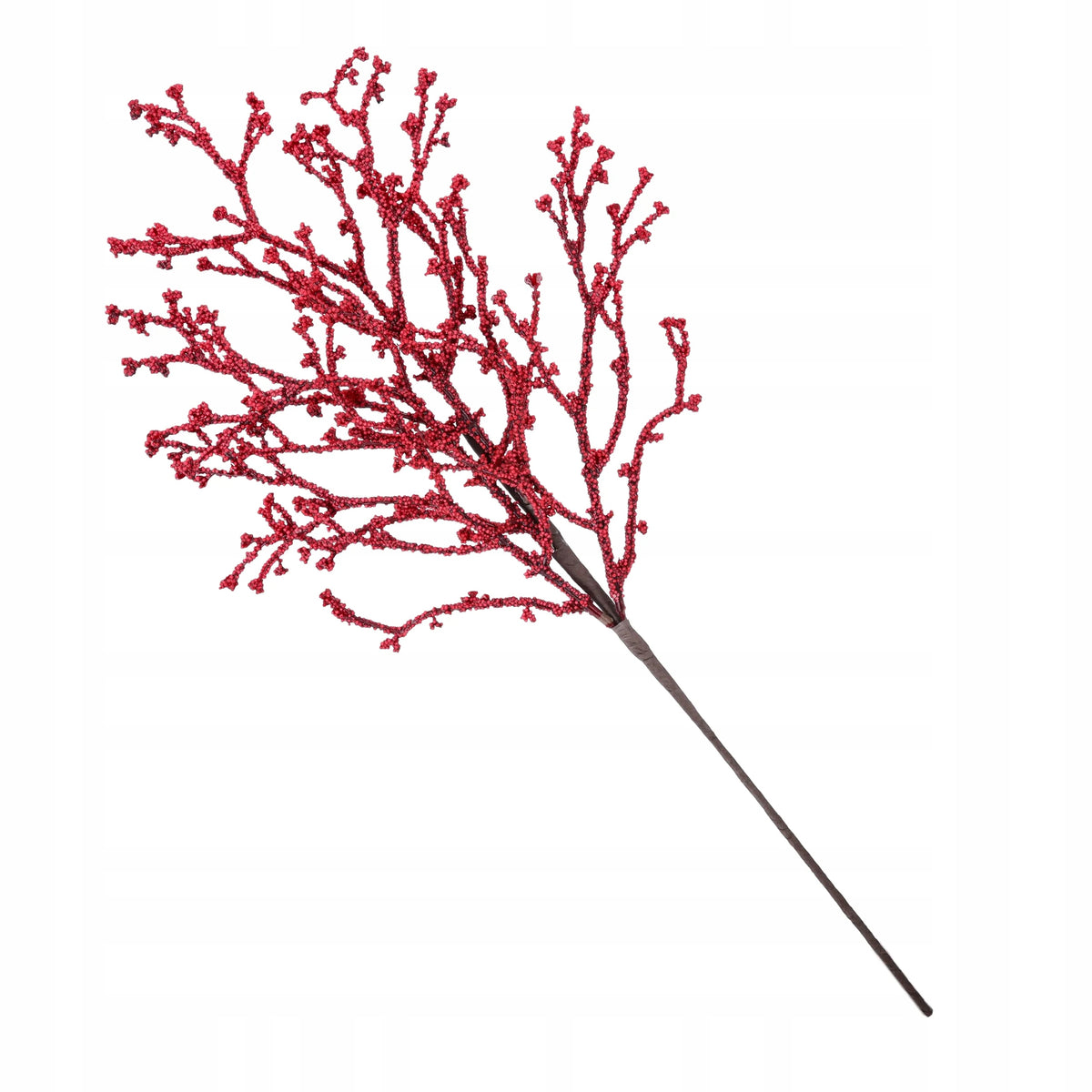 GAŁĄZKA ŚWIĄTECZNA czerwone kuleczki 61cm dekoracja do STROIKA dekoracja