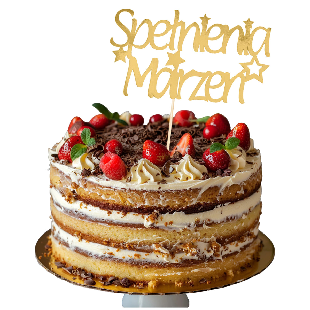 Topper Na Tort Urodzinowy Toper Dekoracje Ozdoba Do Prezentu Urodziny