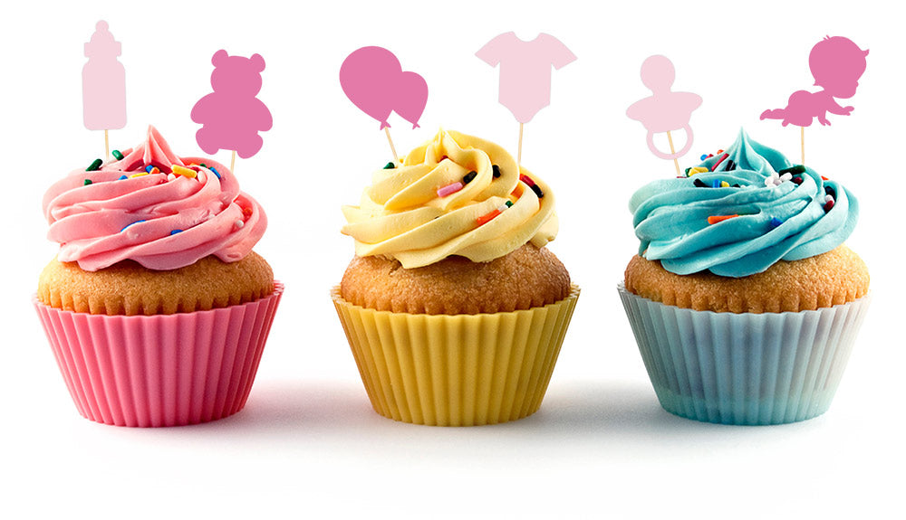 Zestaw Topperów Na Tort Dekoracja Ciast Na Chrzest Roczek Baby Shower Róż
