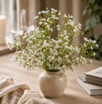 Gałązka Dodatek Zieleń/Biel 3szt SZTUCZNE GAŁĄZKI Flower Box Ślub Komunia