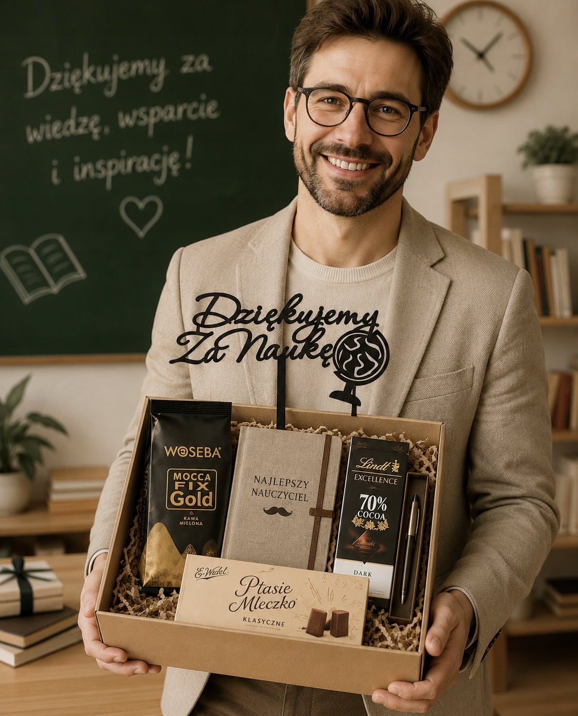 Topper Czarny Koniec Roku Szkolnego Dekoracja Akademia Pamiątka Szkoła