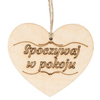 Zawieszka Na Znicz Serce Napis Spoczywaj W Pokoju