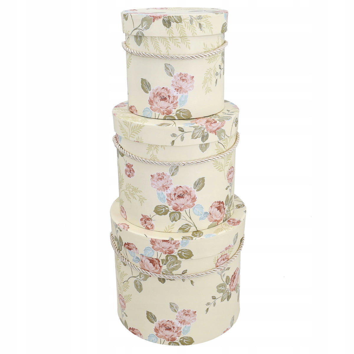 Flower Box Duży Okrągły Żółty w Kwiaty Dodatek do Kwiatów Bukiet DIY Ślub