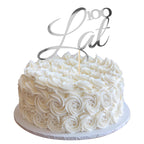Topper Sto Lat Dekoracja Ozdoba Tort Urodzinowy Topper Papierowy Srebrny