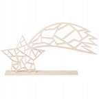 Gwiazda Geometryczna Drewniana Dekoracja Figurka
