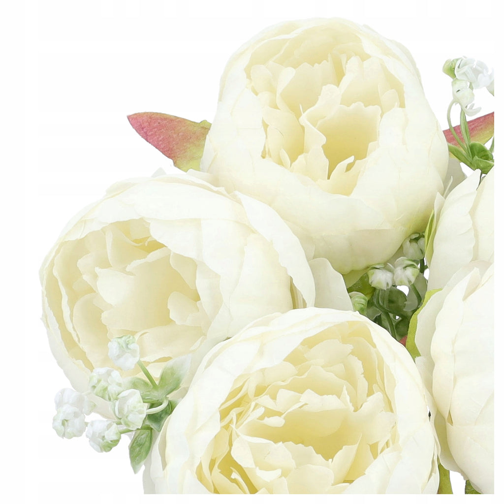 KWIATY SZTUCZNE Bukiet Peonie Piwonie DIY Kompozycje Kwiatowe Do Domu Sala