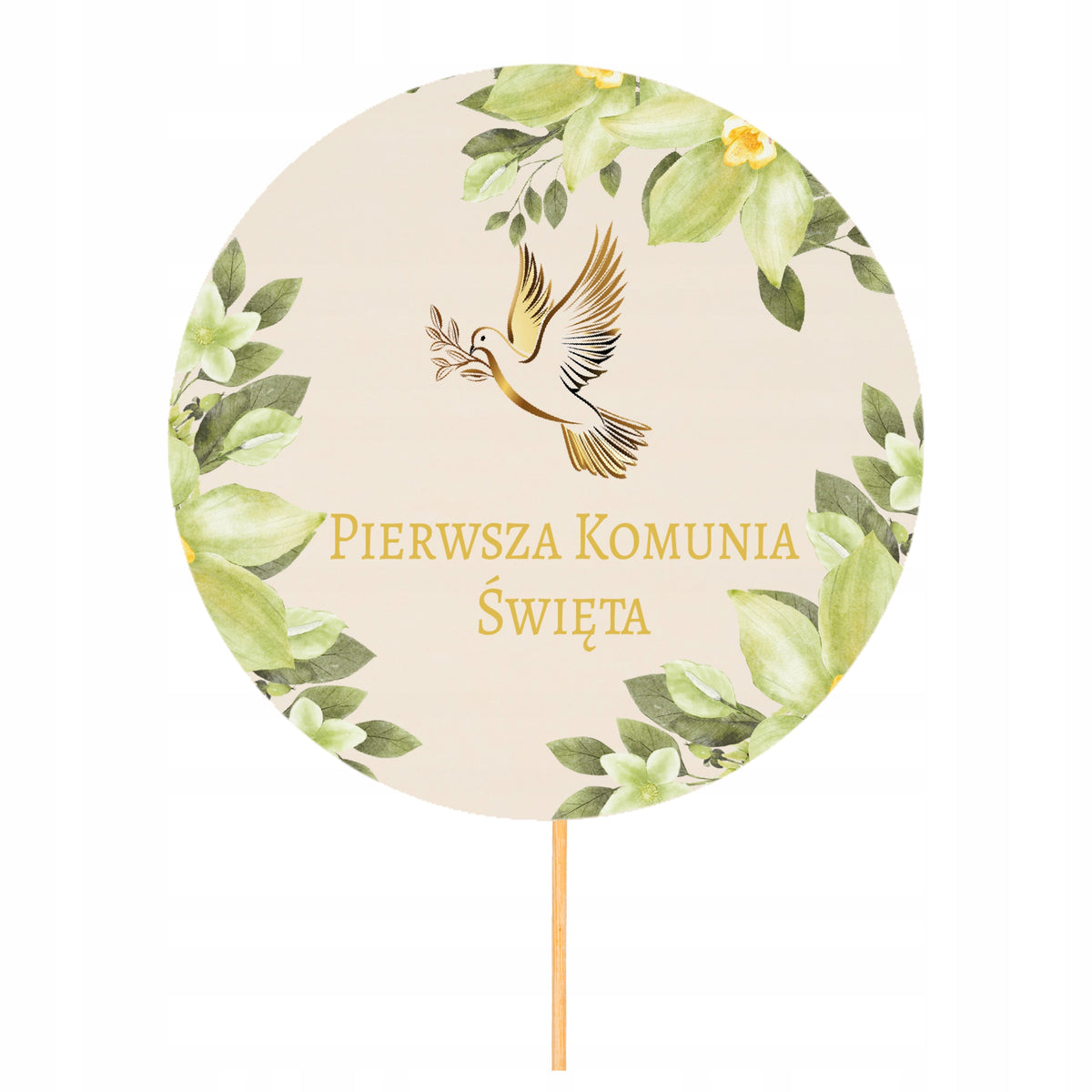 Topper Komunia Na Tort Ozdoby Dekoracje Na Komunię Komunijne Toppery