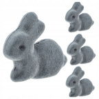 Zając WIELKANOCNY 4szt zajączki dekoracyjne 6cm do KOSZYCZKA na WIELKANOC