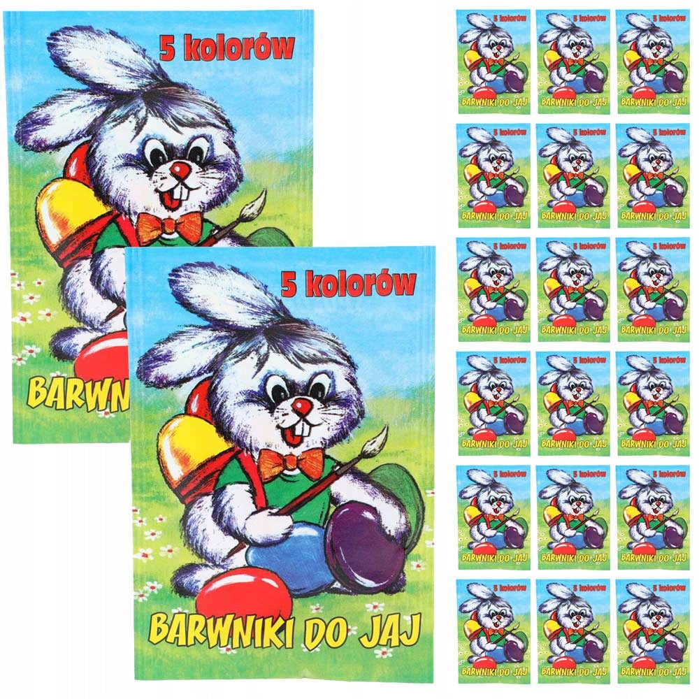 BARWNIKI SPOŻYWCZE do jaj jajek PISANKI WIELKANOCNE barwnik spożywczy 20szt