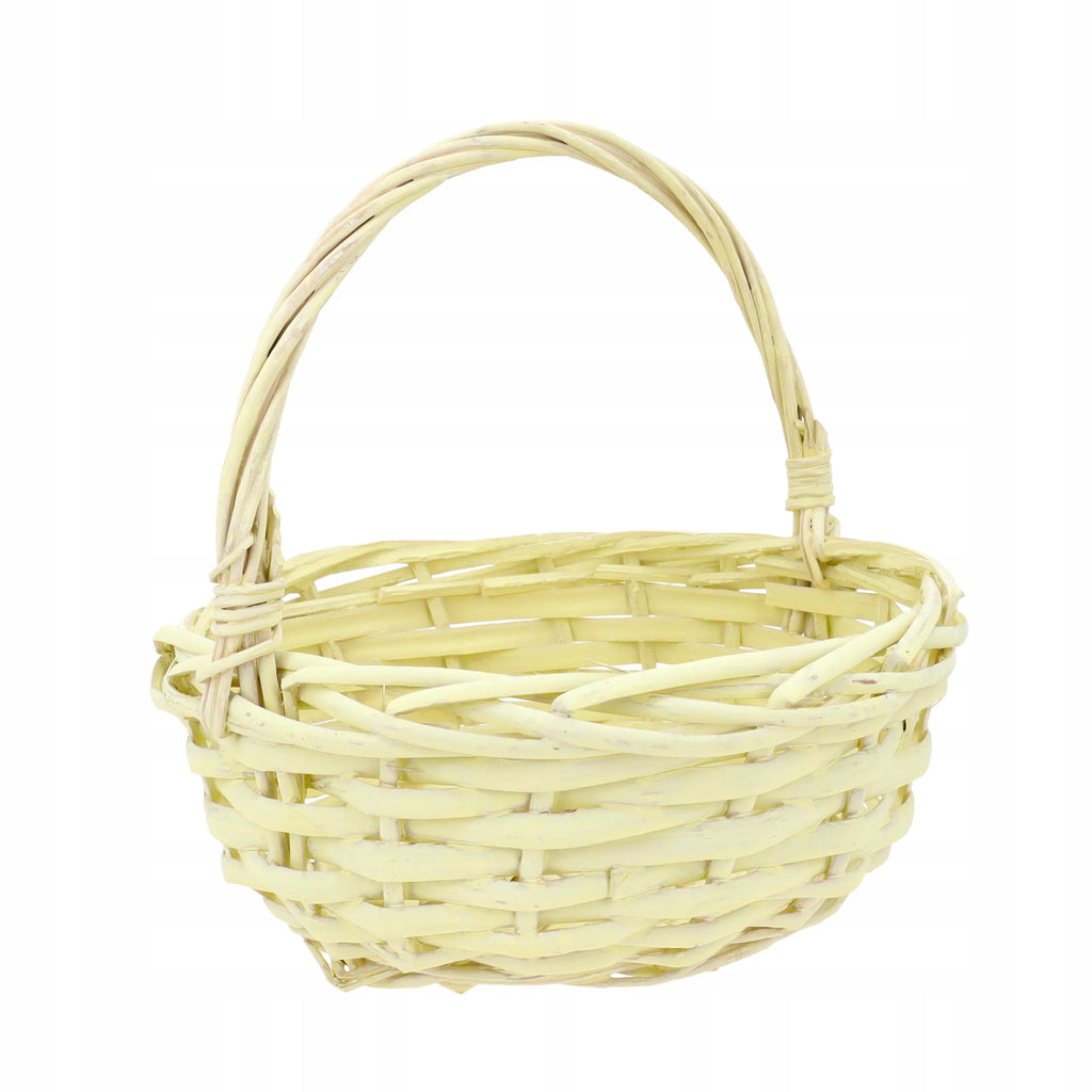 Koszyczek WIELKANOCNY KOSZYK wiklinowy do dekoracji ŚWIĘCONKA na wielkanoc