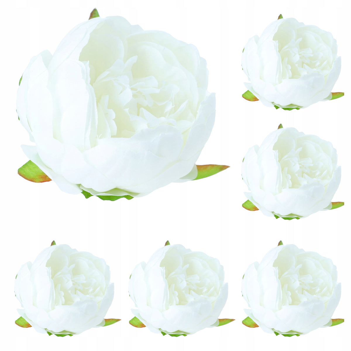 Sztuczne Kwiaty Główki 6szt Peonie Główka Peonia Wyrobowa Stroik Kwiatowe
