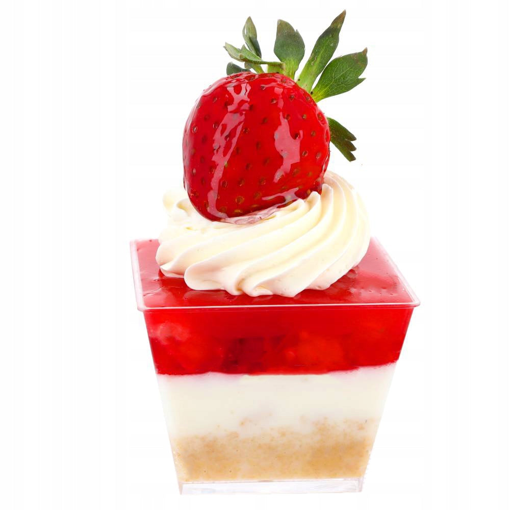 Pojemniki na Desery 25szt Pucharki Toppery 8szt na Deserki Tort Topper