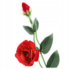 EUSTOMA SZTUCZNA kwiaty sztuczne GAŁĄZKA eustomy OZDOBNA 50cm na STROIK