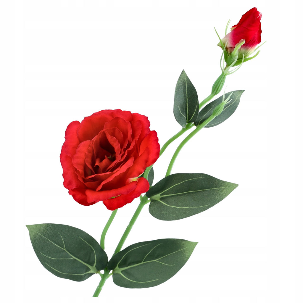 EUSTOMA SZTUCZNA kwiaty sztuczne GAŁĄZKA eustomy OZDOBNA 50cm na STROIK