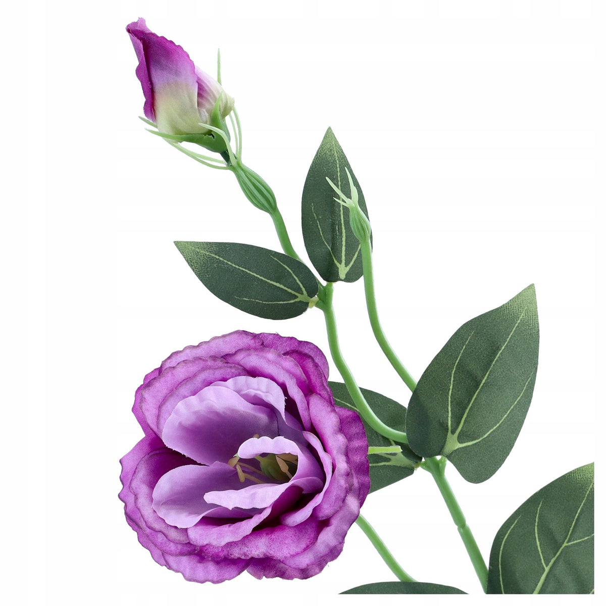 EUSTOMA SZTUCZNE KWIATY EUSTOMY 3szt gałązki ozdobne do wazonu BUKIET 50cm