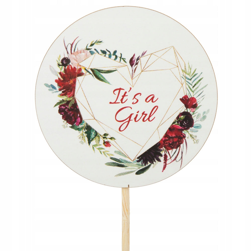 Topper Okrągły Dekoracyjny Na Tort Baby Shower