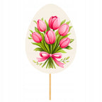 TULIPANY TOPPER do bukietu kwiatów DEKORACJE WIOSENNE wielkanocne TOPER