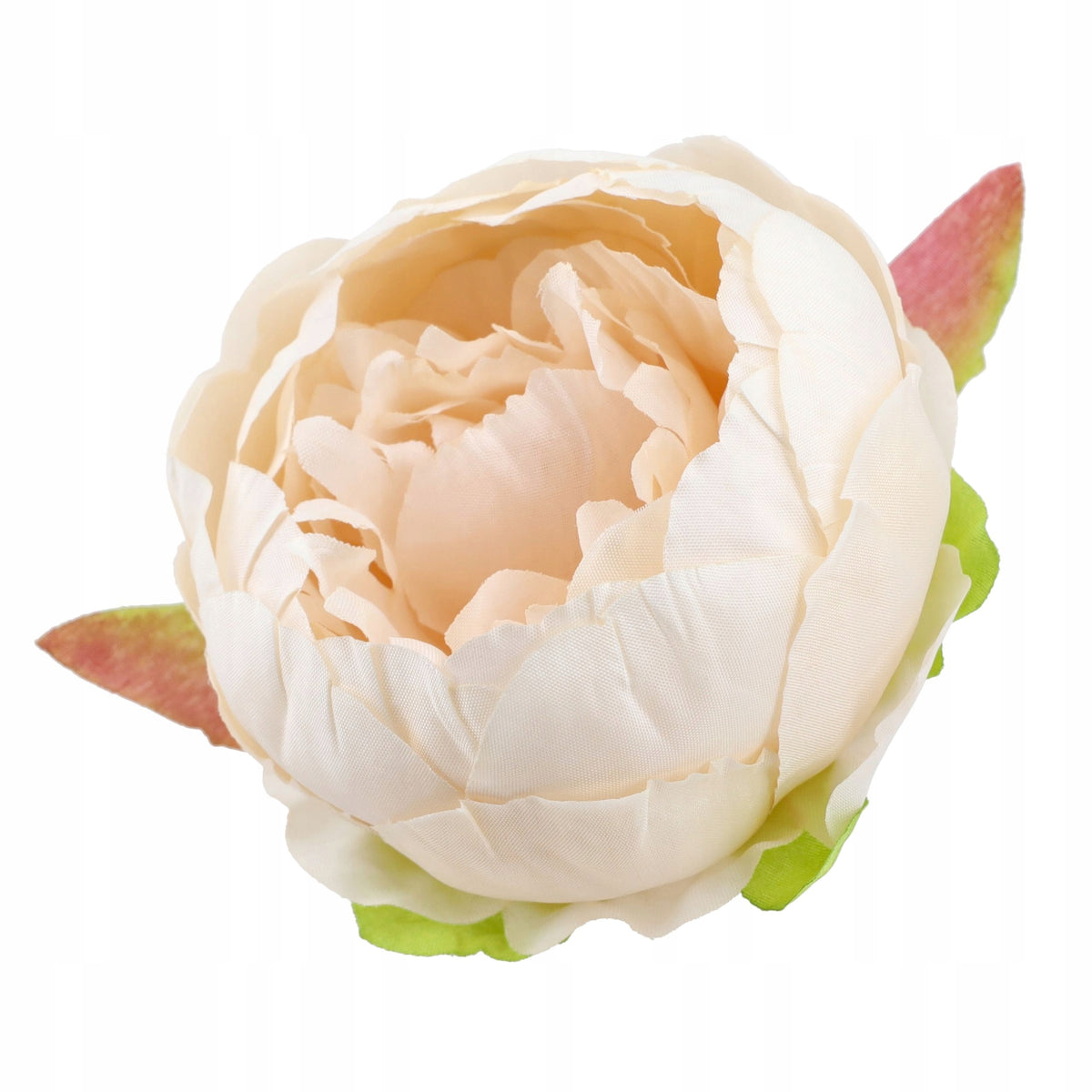 Peonie Krem Brzoskwinia Główki Kwiatów SZTUCZNE KWIATY JAK ŻYWE
