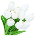 Bukiet Tulipany Silikonowe Kwiaty Sztuczne Tulipan jak Żywe Kwiat Tulipan
