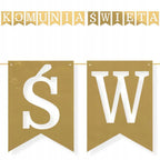 Baner Komunia Święta Dekoracja Komunijna Girlanda Wisząca Ścianka Do Zdjęć