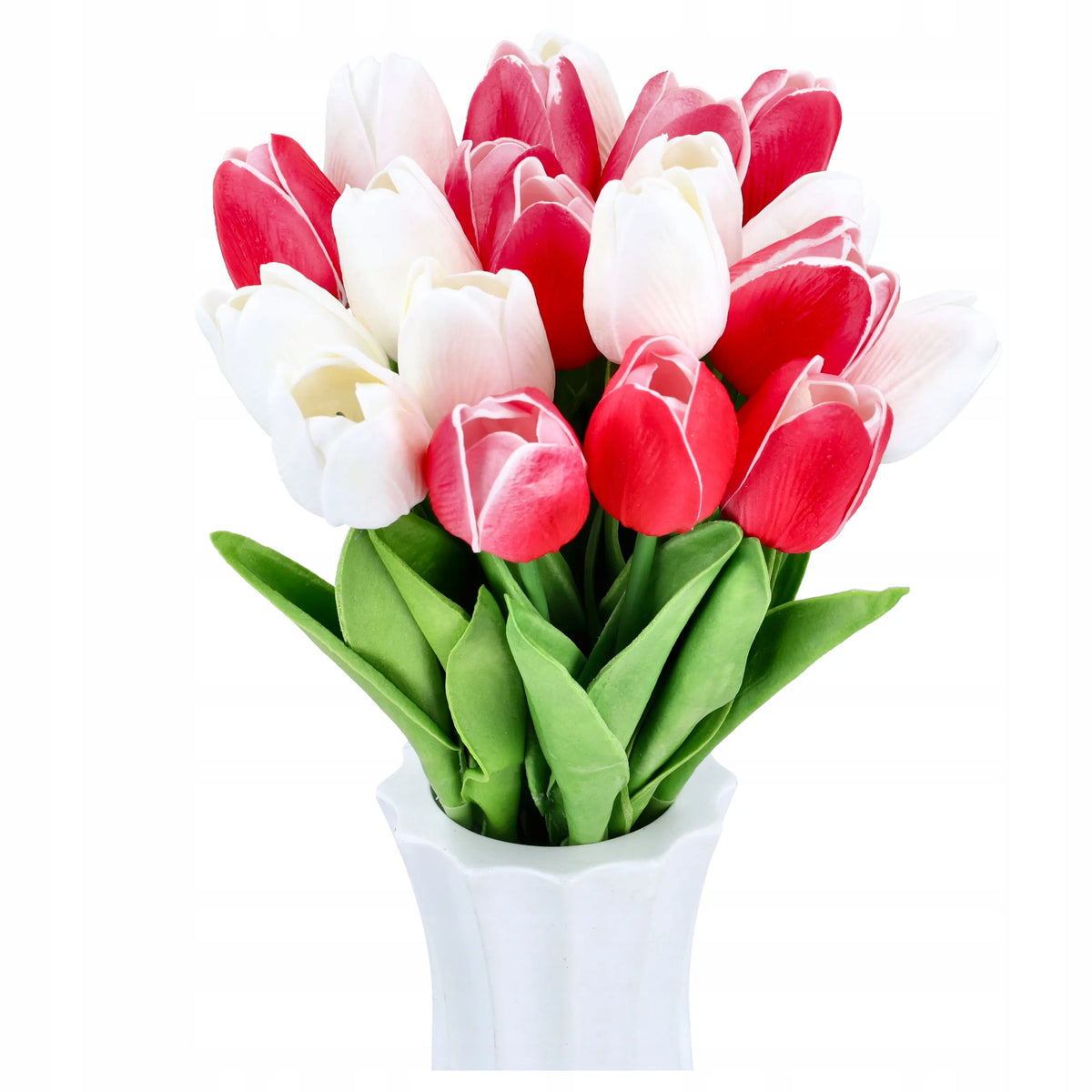 KWIATY SZTUCZNE TULIPANY SILIKONOWE bukiet sztucznych TULIPANÓW tulipan