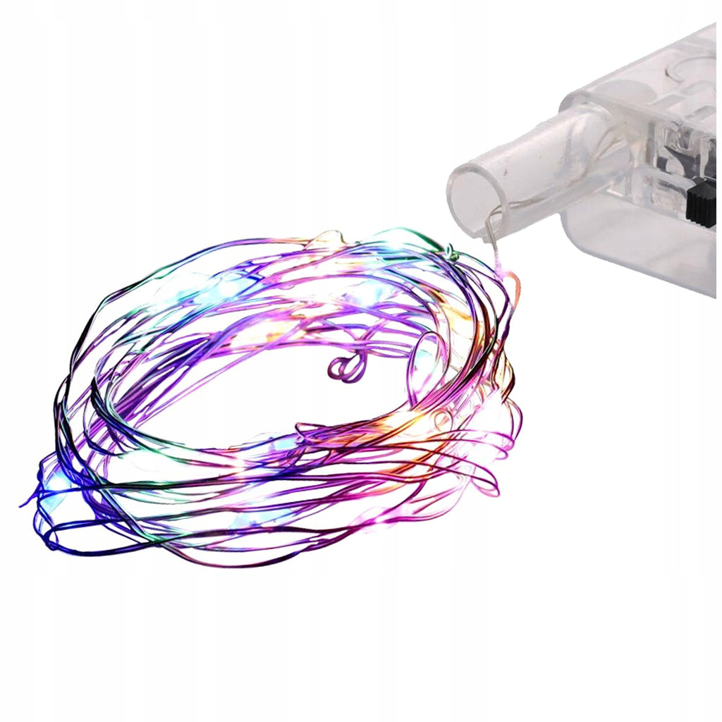 Lampeczki Ledowe Kolorowe 10szt Lampki Led Dekoracyjne 200cm