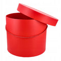 Flower Box Średni Okrągły Czerowny Pudełko Na Kwiaty Box Florystyczny