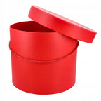 Flower Box Średni Okrągły Czerowny Pudełko Na Kwiaty Box Florystyczny