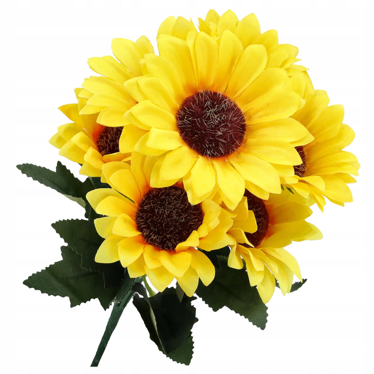 GERBERA SZTUCZNE KWIATY jak żywe GERBERY bukiet kwiatów ŻÓŁTE na wianek