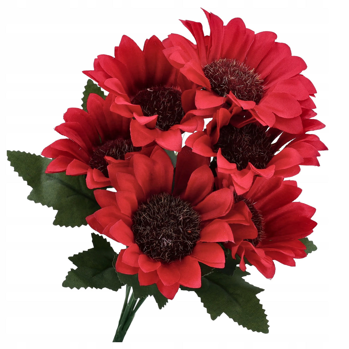 GERBERY SZTUCZNE KWIATY bukiet kwiatów do wazonu CZERWONE gerbera kwiatki